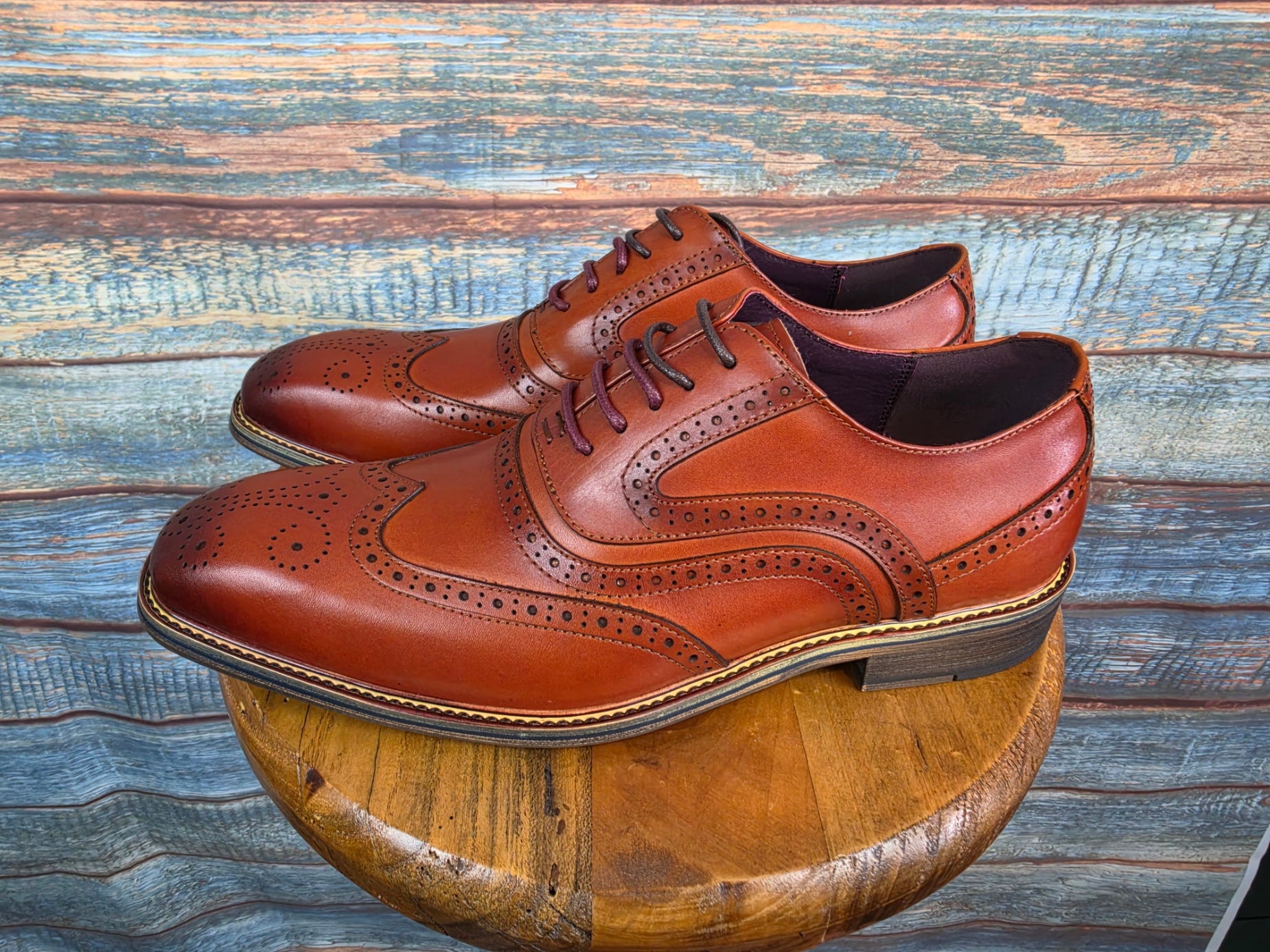 Justin Reess Drake Brogue - Dark Tan