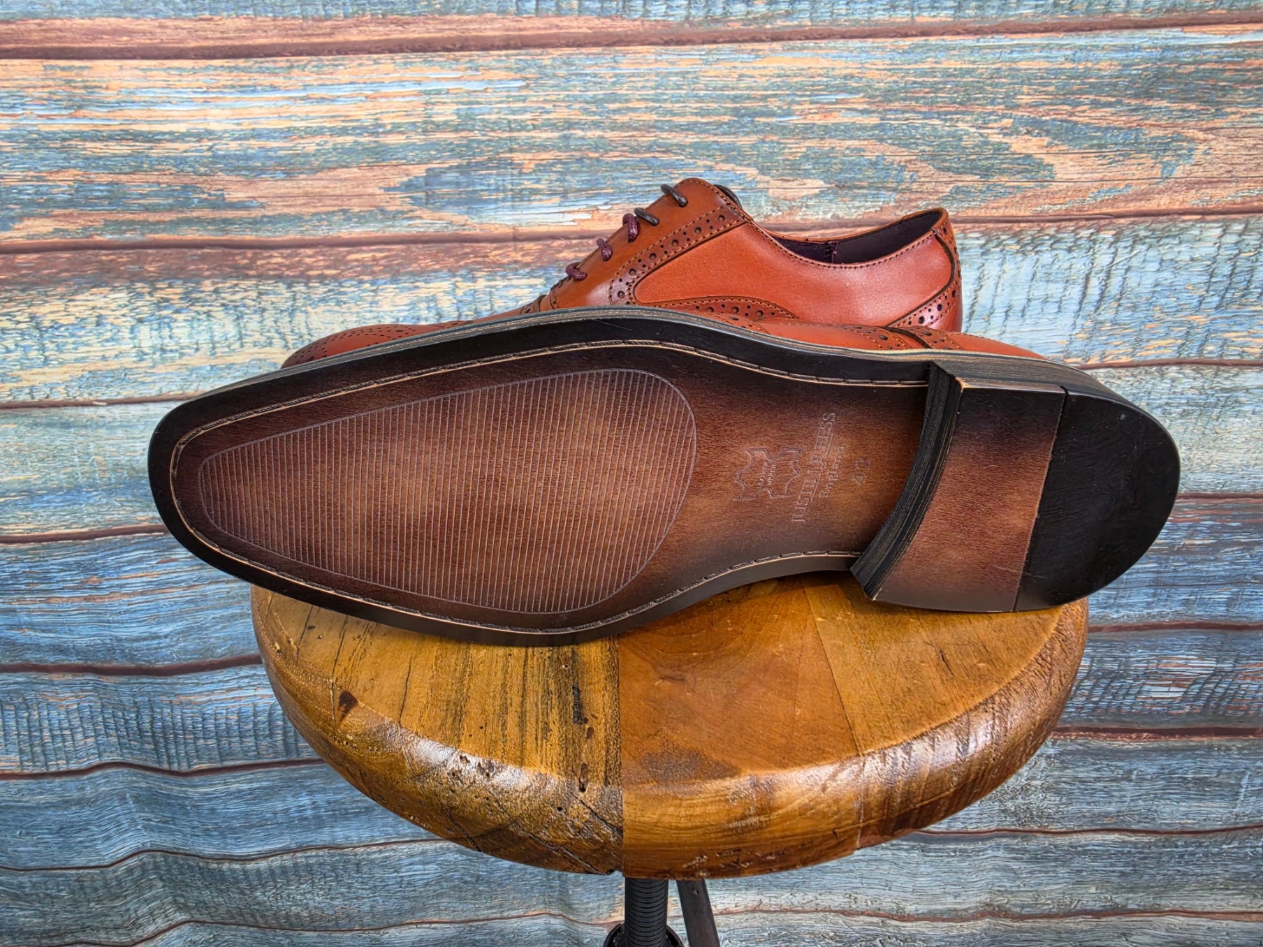 Justin Reess Drake Brogue - Dark Tan
