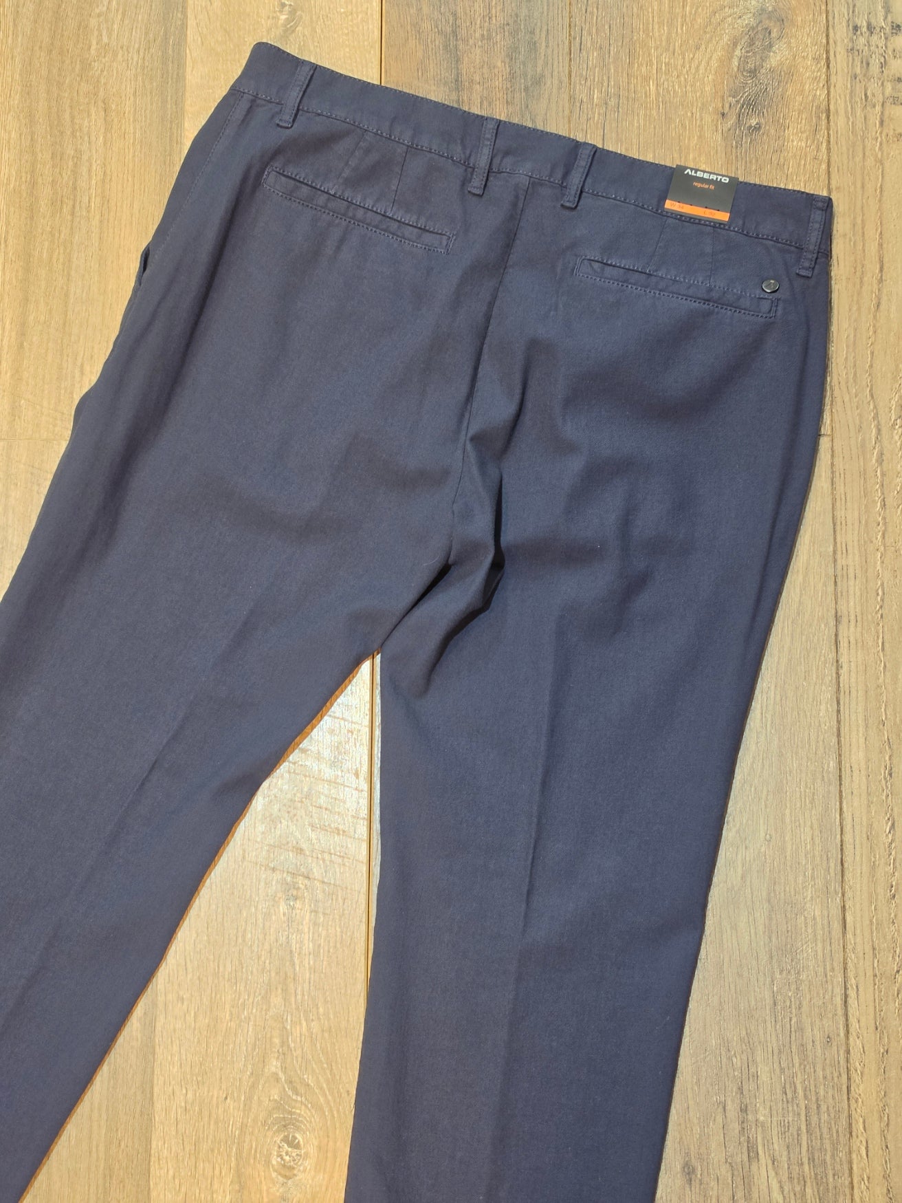 Alberto LOU Regular fit Linen Twill Trousers