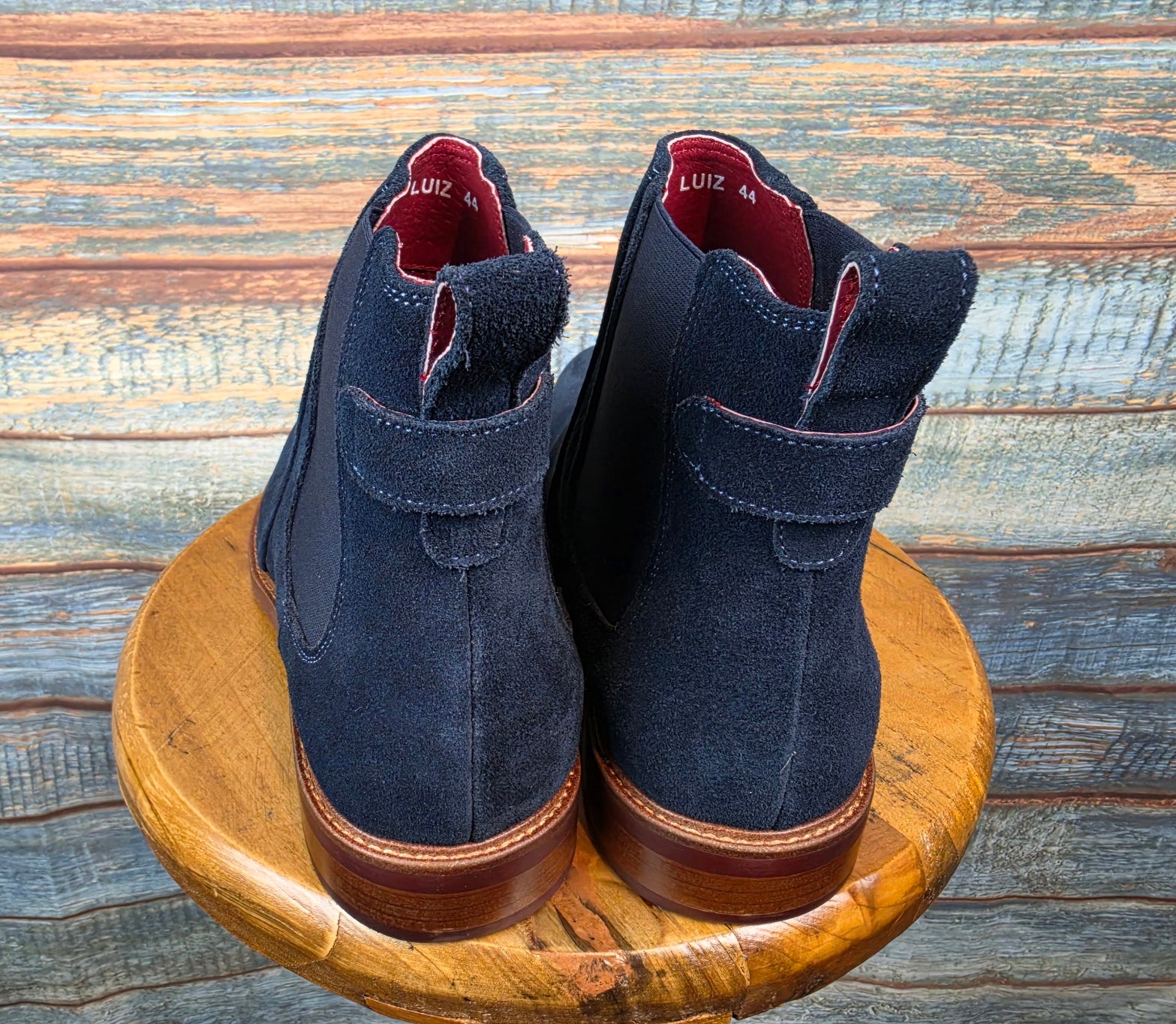 Justin Reess LUIZ SUEDE ANKLE BOOTS - NAVY