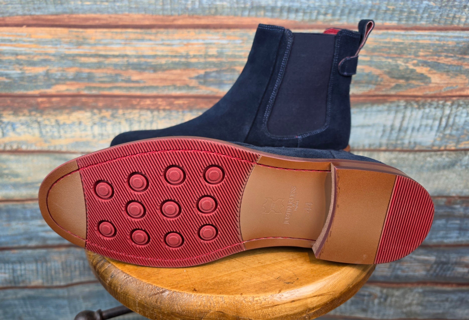 Justin Reess LUIZ SUEDE ANKLE BOOTS - NAVY