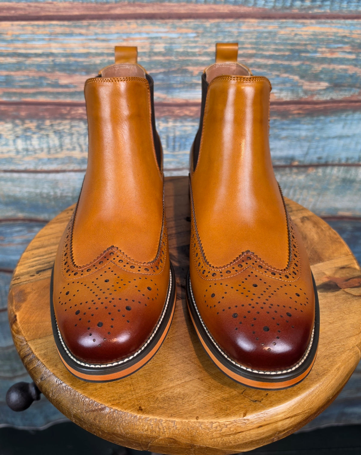 Justin Reess DOM WIDE CHELSEA BOOT IN TAN