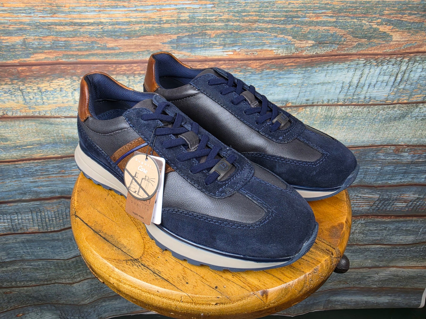 Bugatti Winter Navy Leather / Suede Sneaker