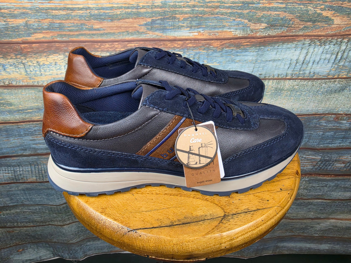 Bugatti Winter Navy Leather / Suede Sneaker