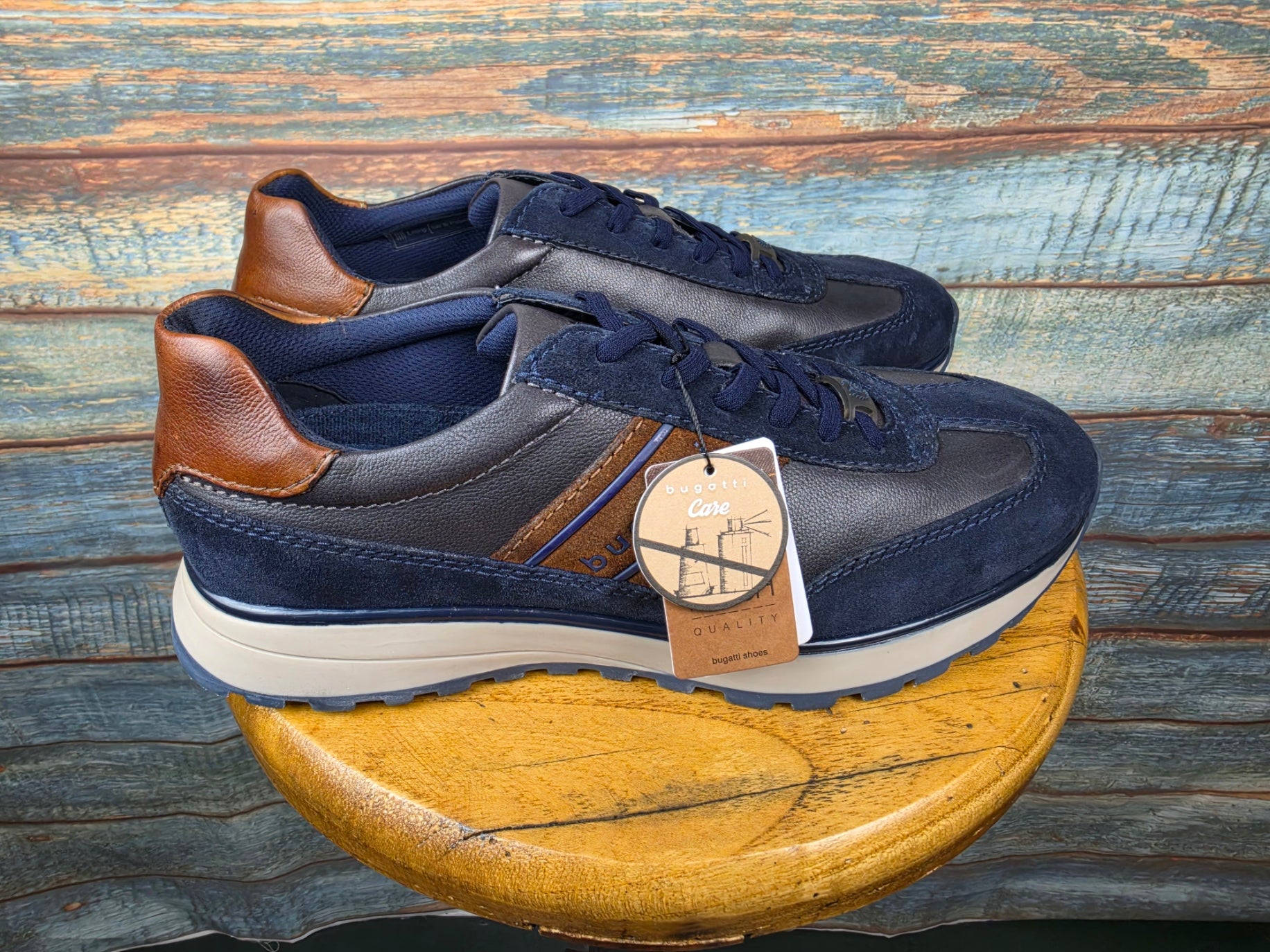 Bugatti Winter Navy Leather / Suede Sneaker