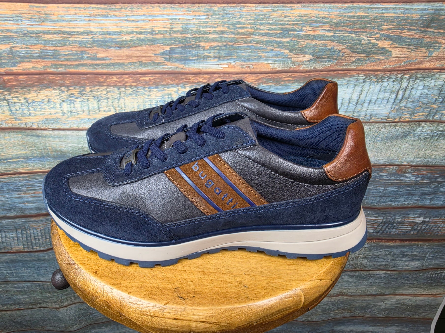Bugatti Winter Navy Leather / Suede Sneaker