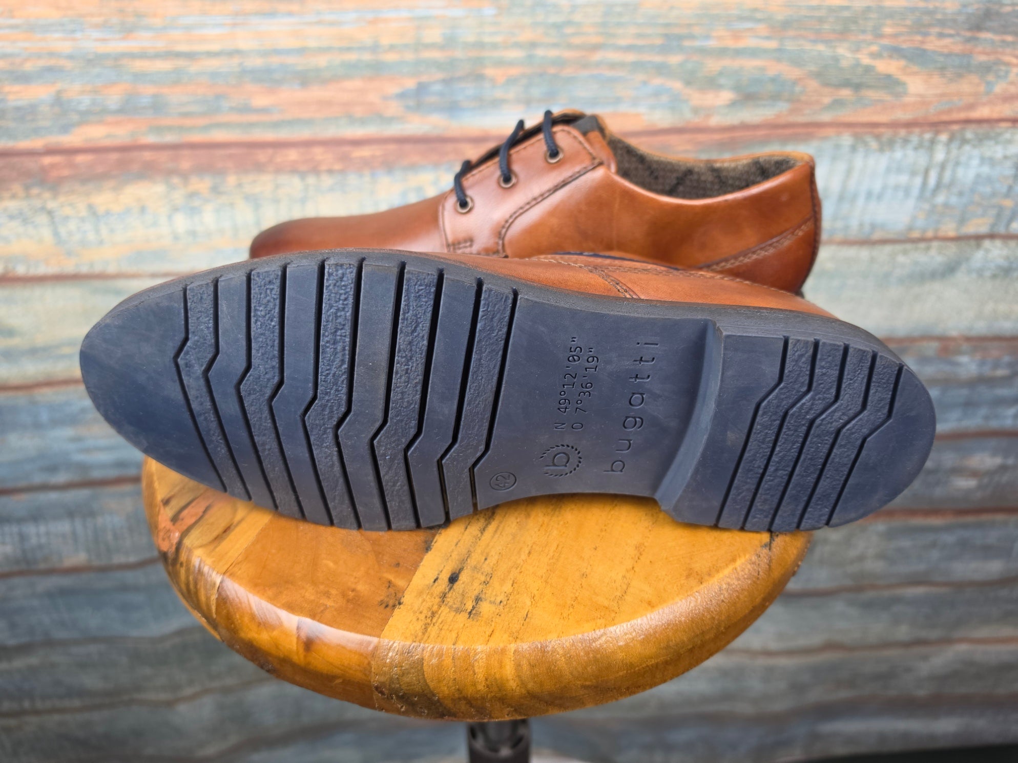 Bugatti Winter Leather Cognac Lace up TEX Shoe