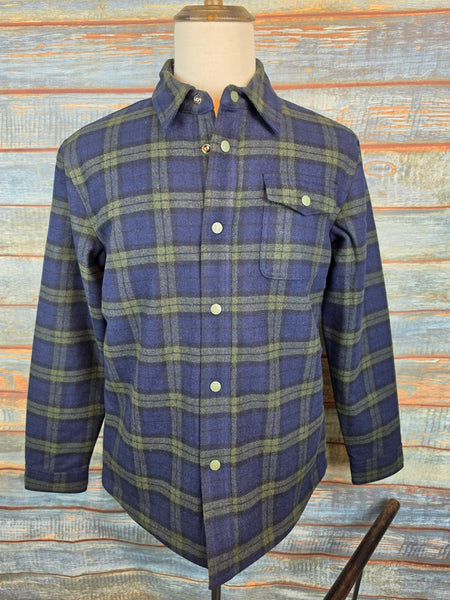 AIGLE Sherpa Lined Checked Over Shirt / Jacket