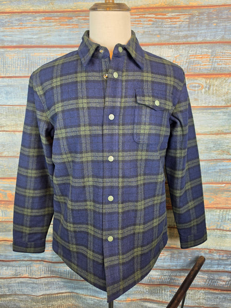 AIGLE Sherpa Lined Checked Over Shirt / Jacket