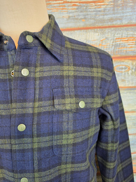 AIGLE Sherpa Lined Checked Over Shirt / Jacket