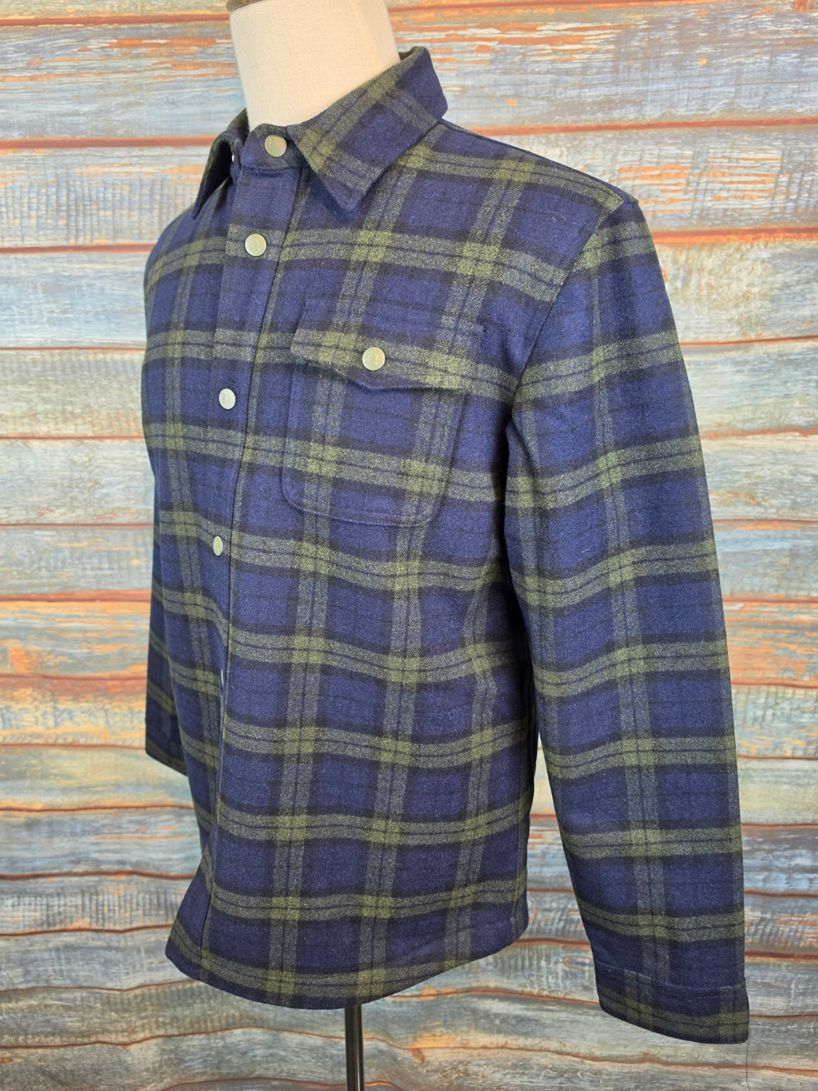 AIGLE Sherpa Lined Checked Over Shirt / Jacket