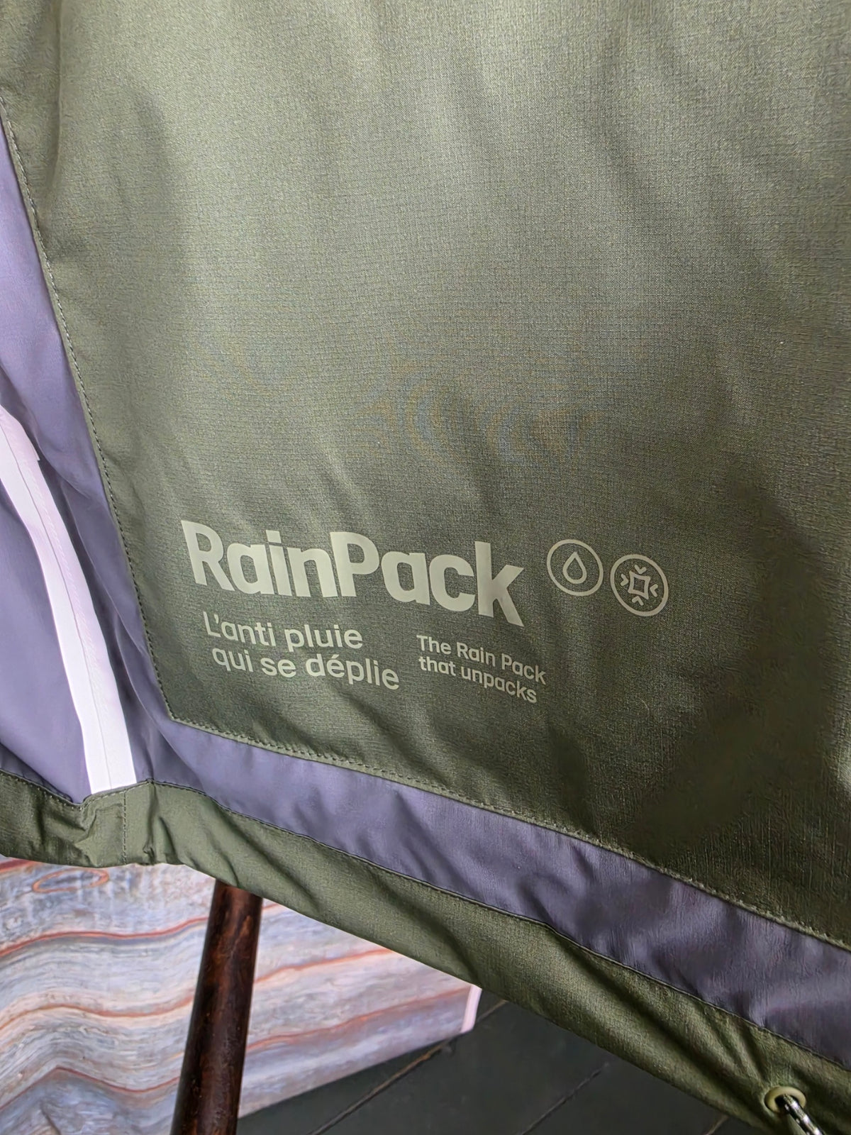AIGLE Rain Pack lightweight Packable waterproof jacket