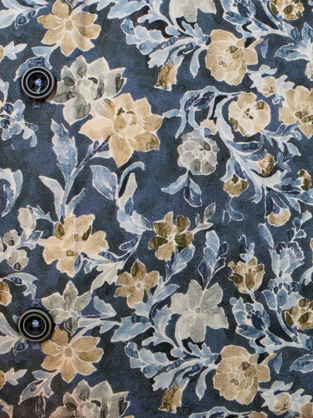 R2 - Amsterdam Navy flower Print shirt