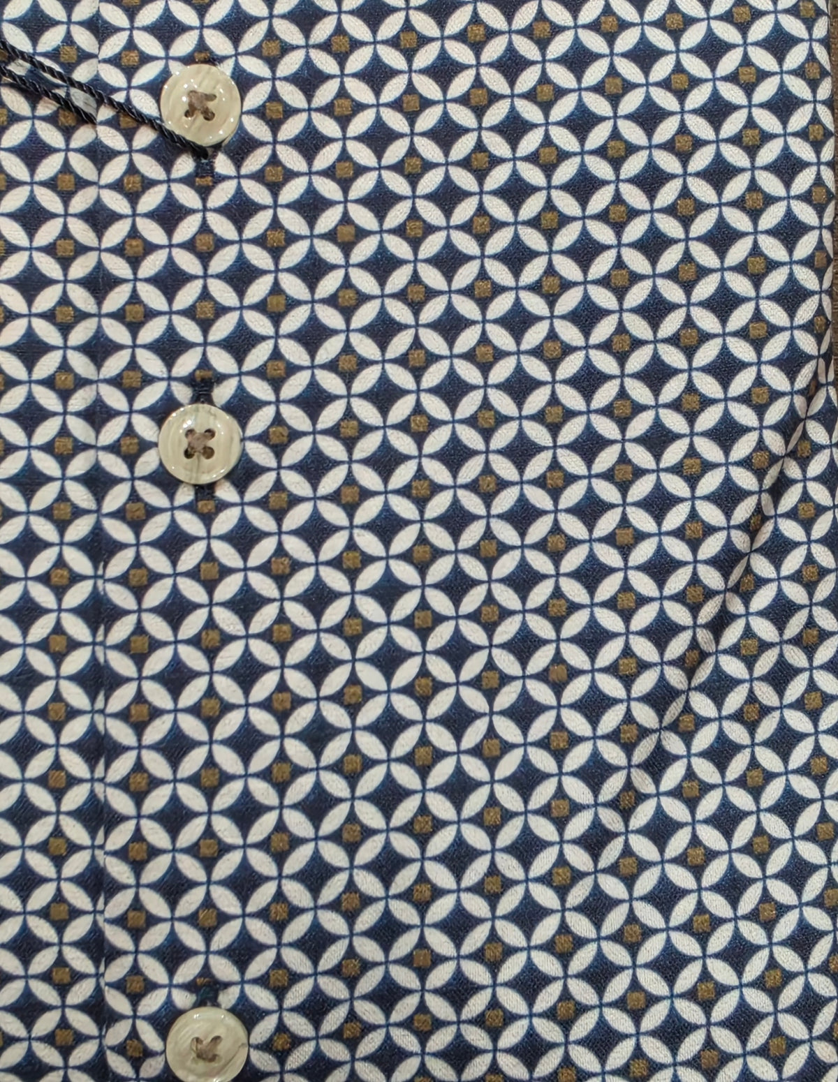 R2 - Amsterdam Geometric printed Travel shirt