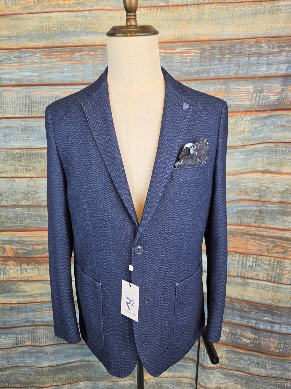 R2 Amsterdam Jersey Stretch Herringbone Jacket