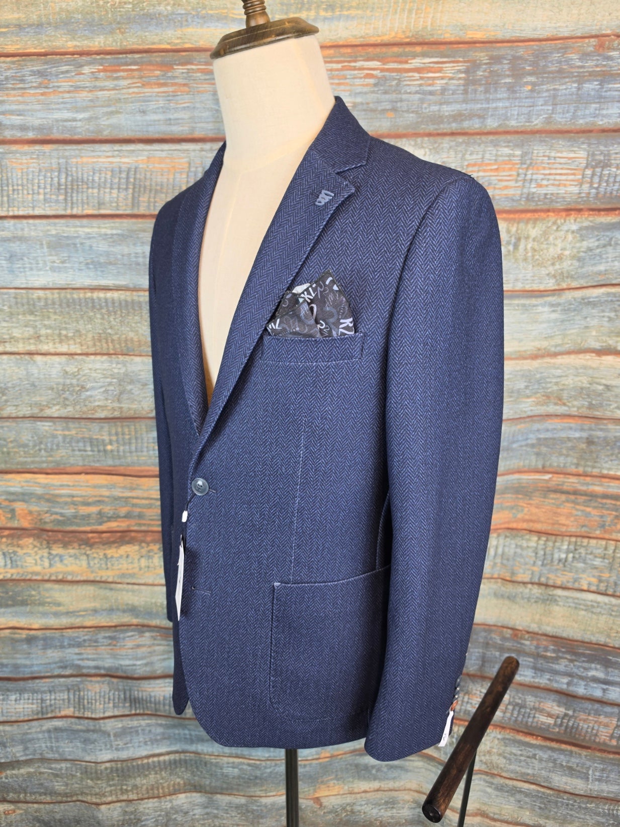 R2 Amsterdam Jersey Stretch Herringbone Jacket