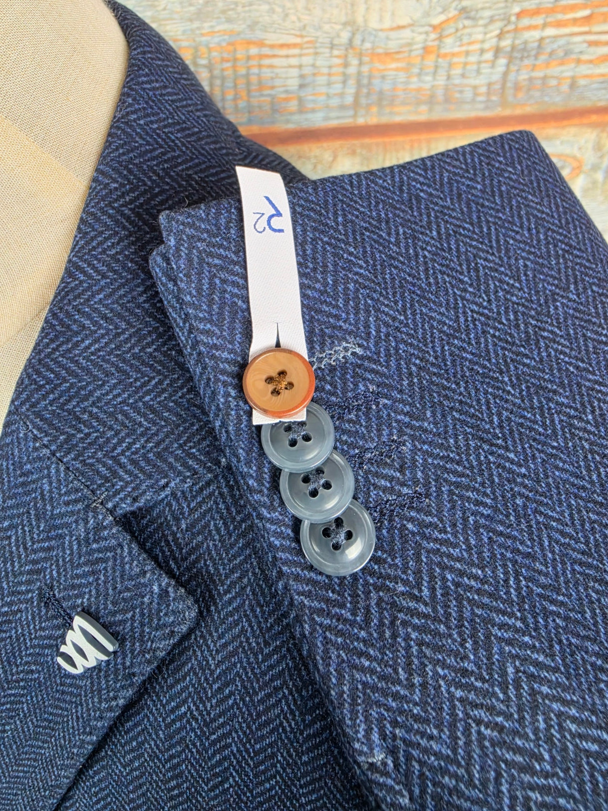 R2 Amsterdam Jersey Stretch Herringbone Jacket