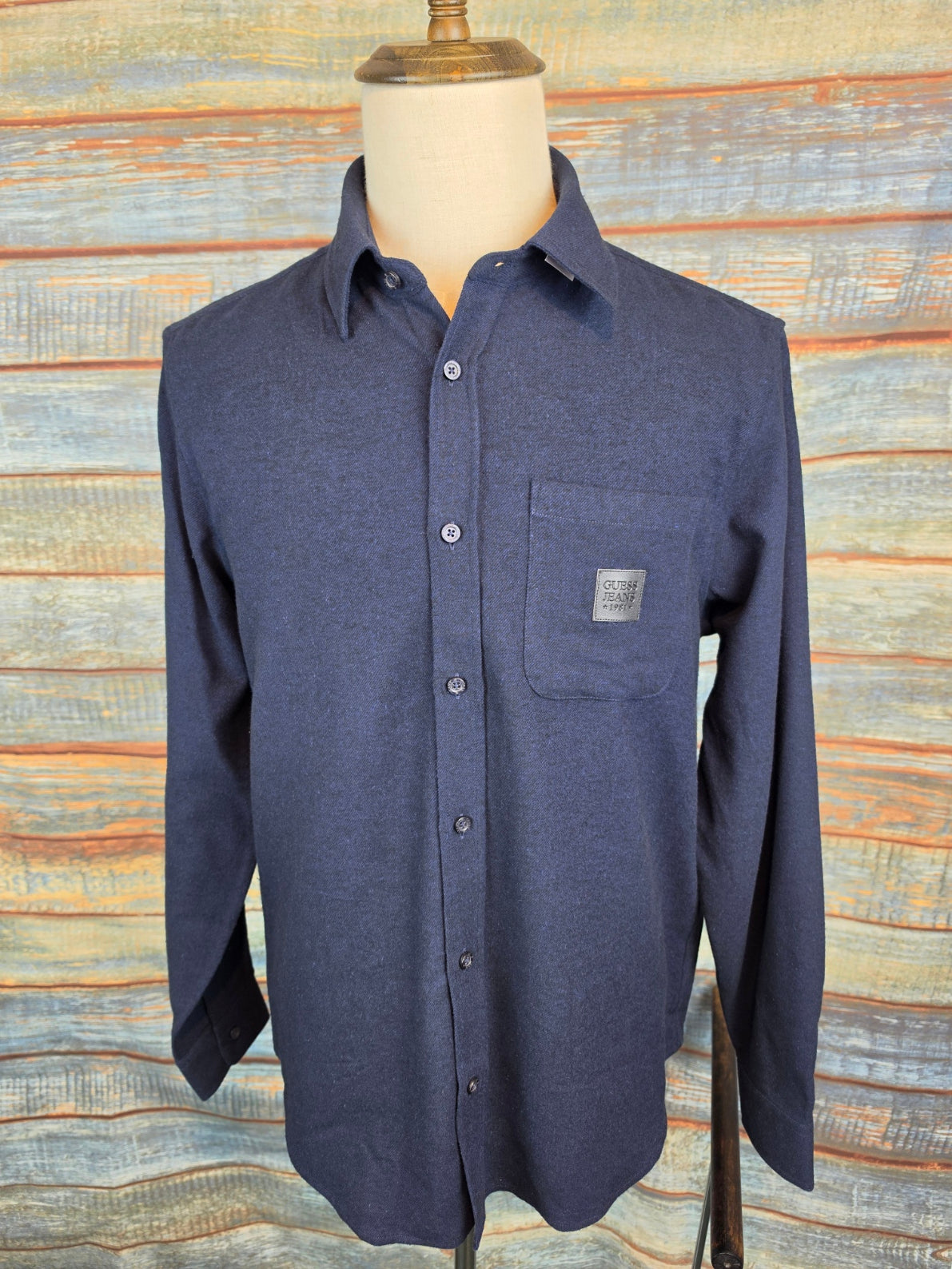 Guess Jeans Regular Fit Cotton Flannel Shirts