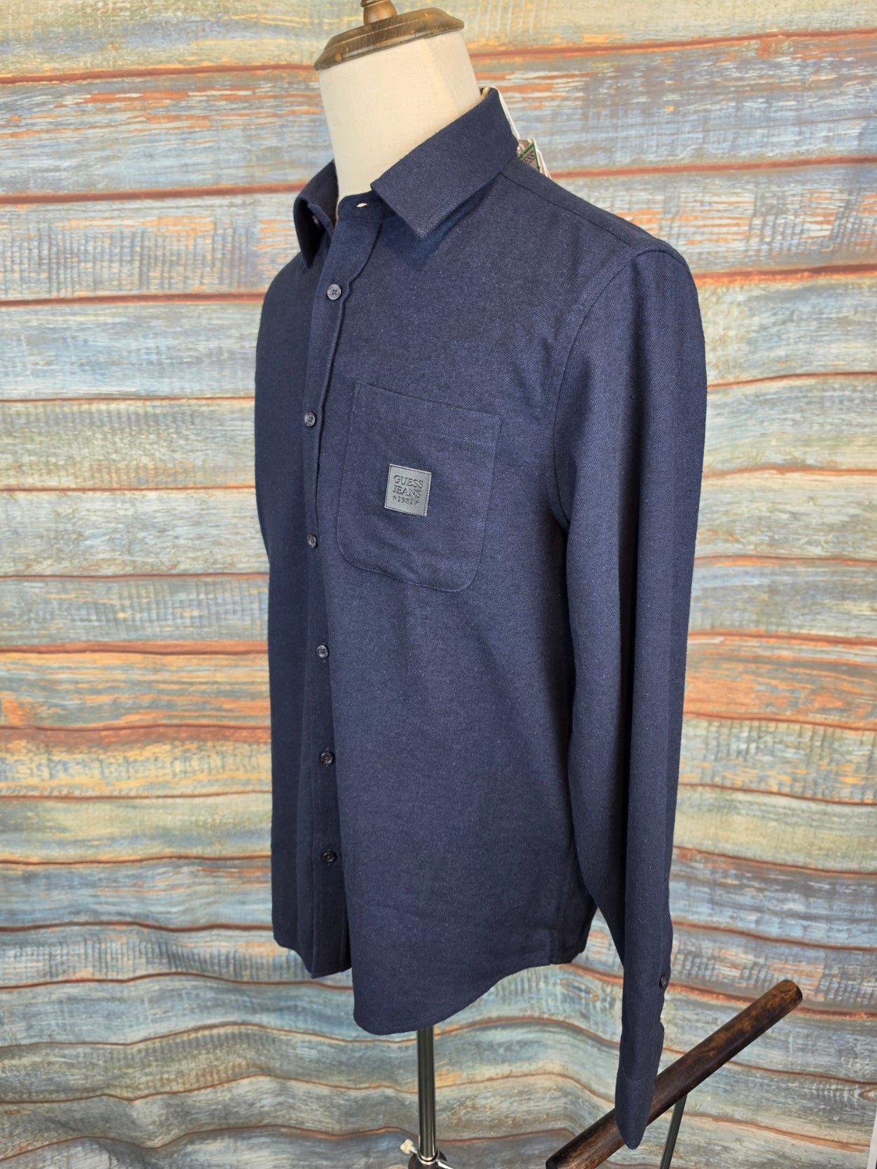 Guess Jeans Regular Fit Cotton Flannel Shirts