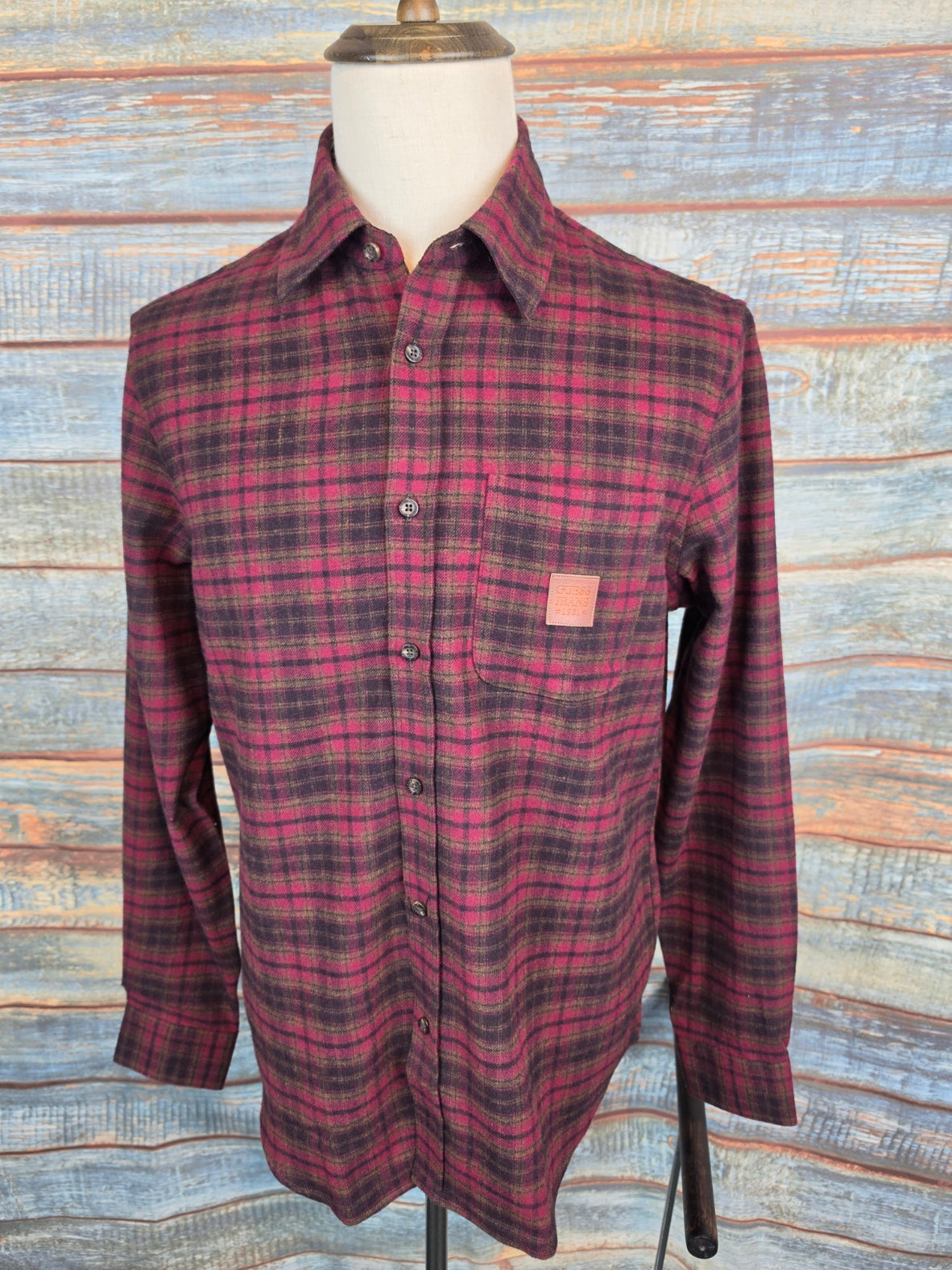 Guess Jeans Regular Fit Cotton Flannel Shirts