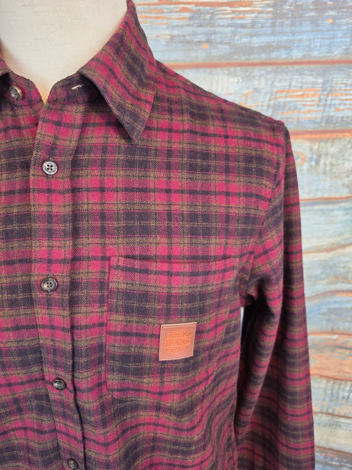 Guess Jeans Regular Fit Cotton Flannel Shirts
