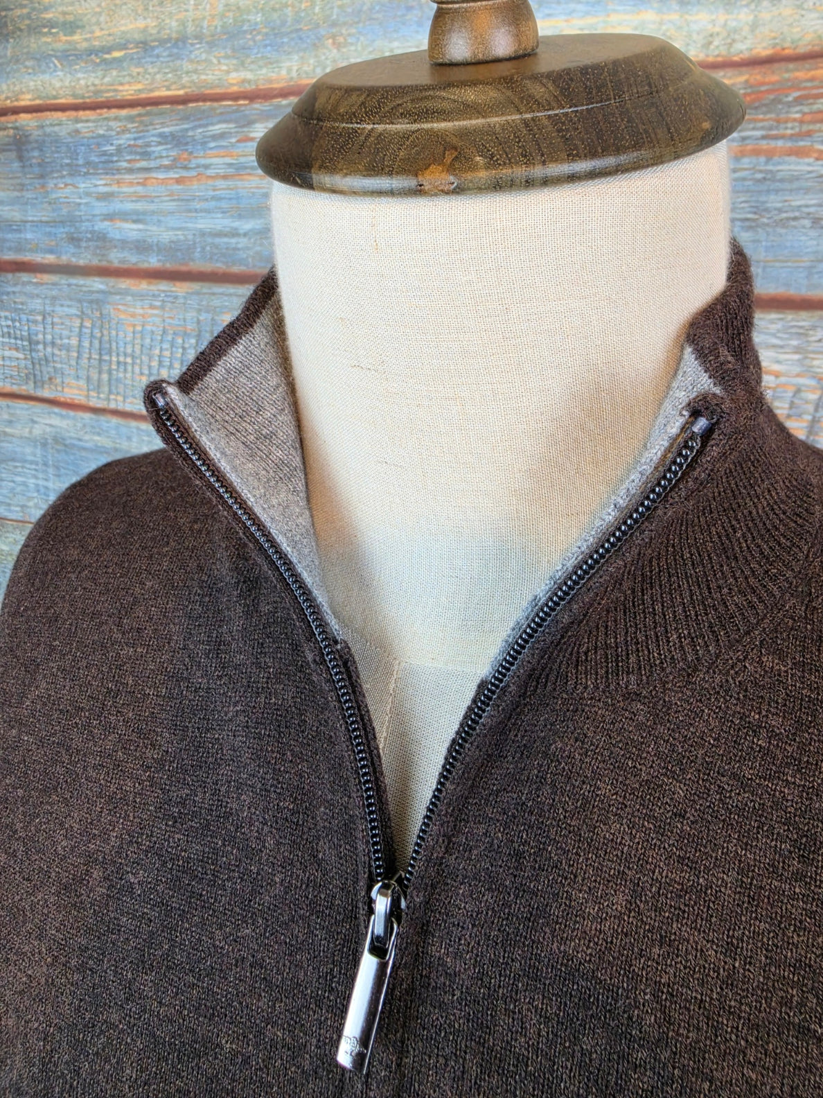 FYNCH-HATTON 1/4 Zip Lambswool and Cashmere Jumpers