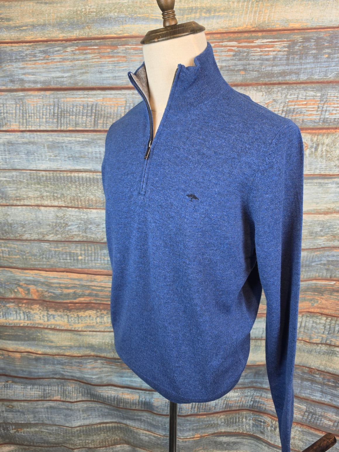 FYNCH-HATTON 1/4 Zip Lambswool and Cashmere Jumpers