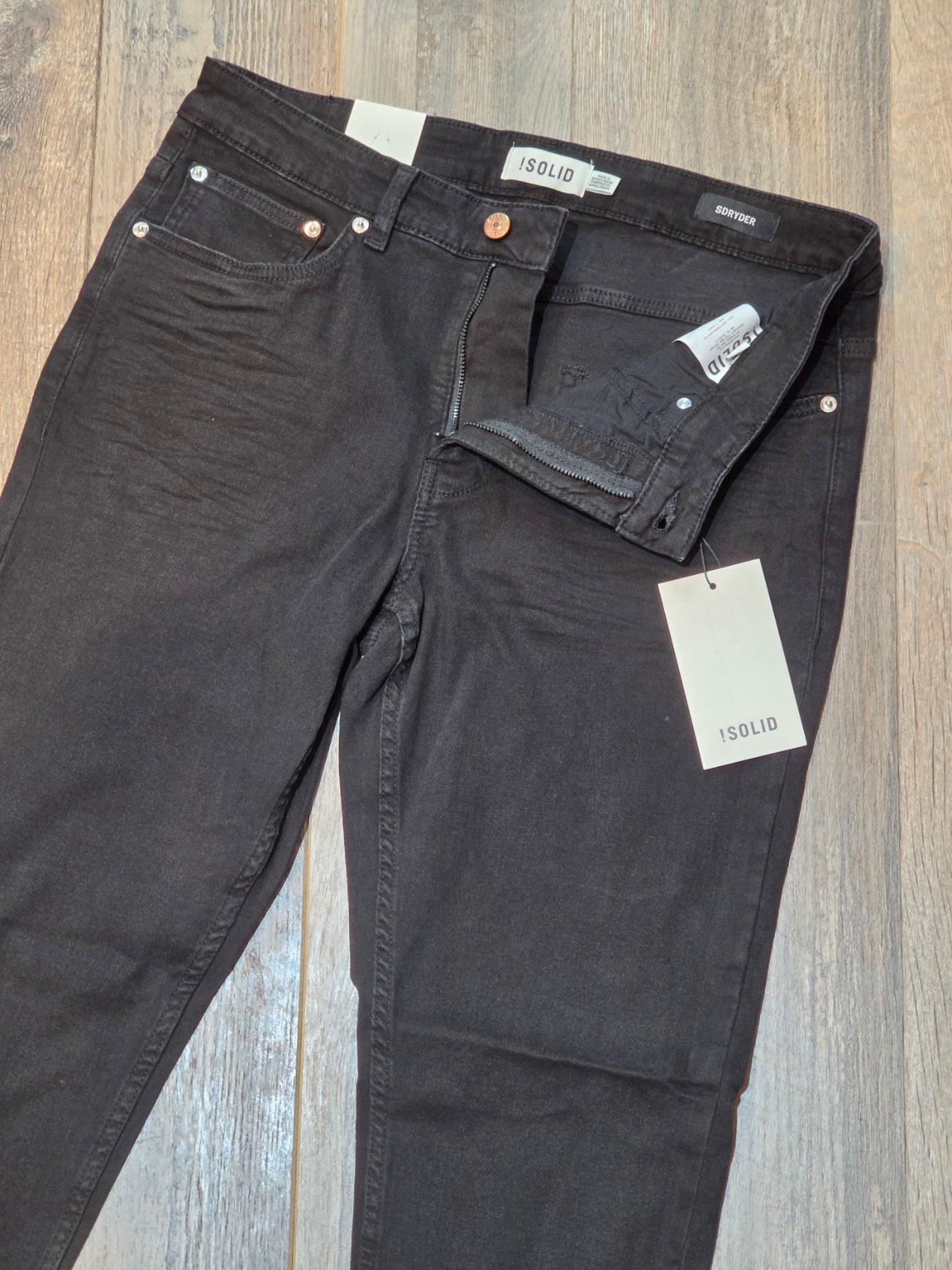 !SOLID SDRYDER Regular Fit Jeans - Black