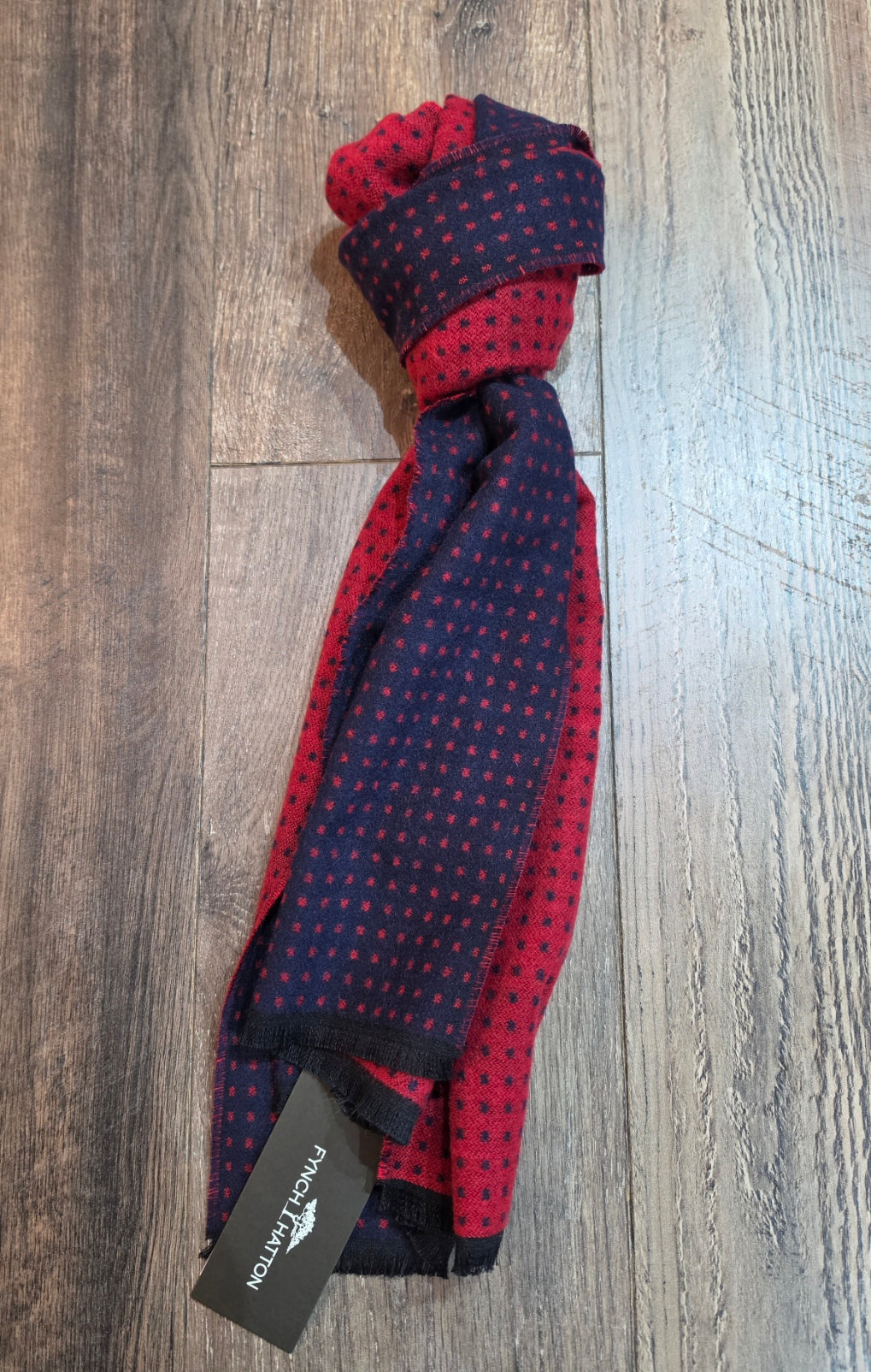 FYNCH-HATTON Reversible Wool Blend Scarves