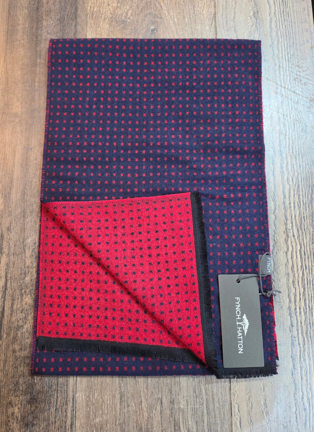 FYNCH-HATTON Reversible Wool Blend Scarves