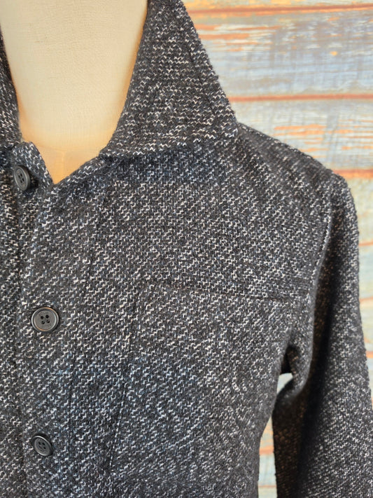 !SOLID Black Melange Overshirt