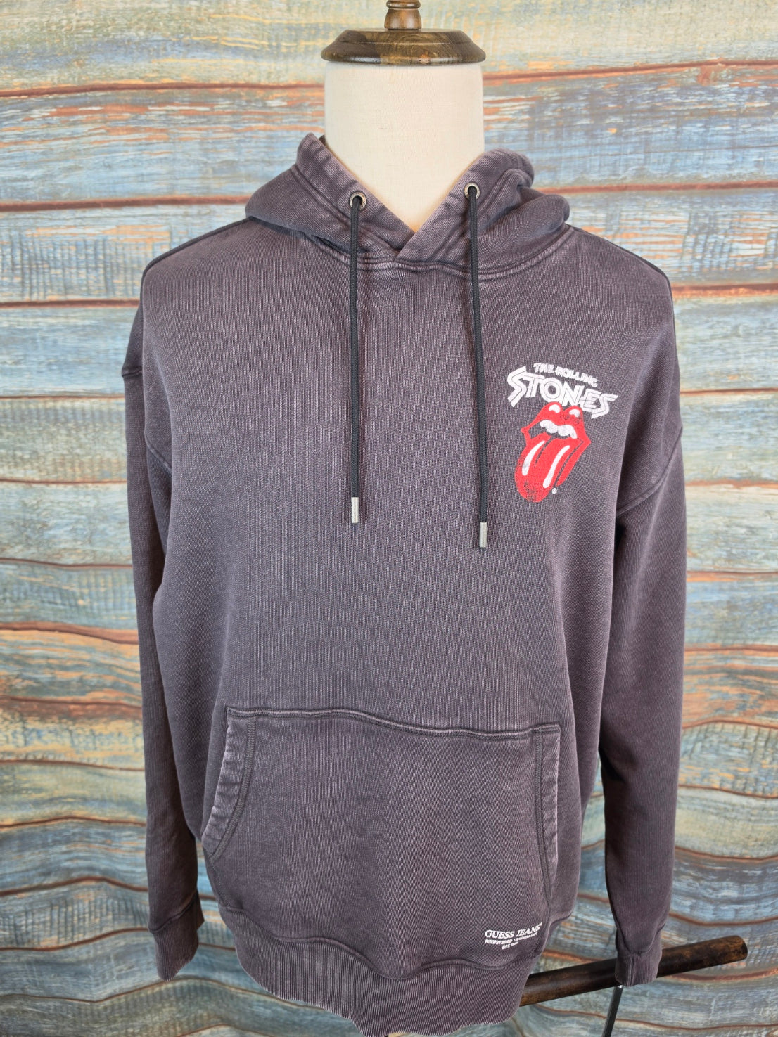 Guess Jeans Printed hoodie GJ x Rolling Stones
