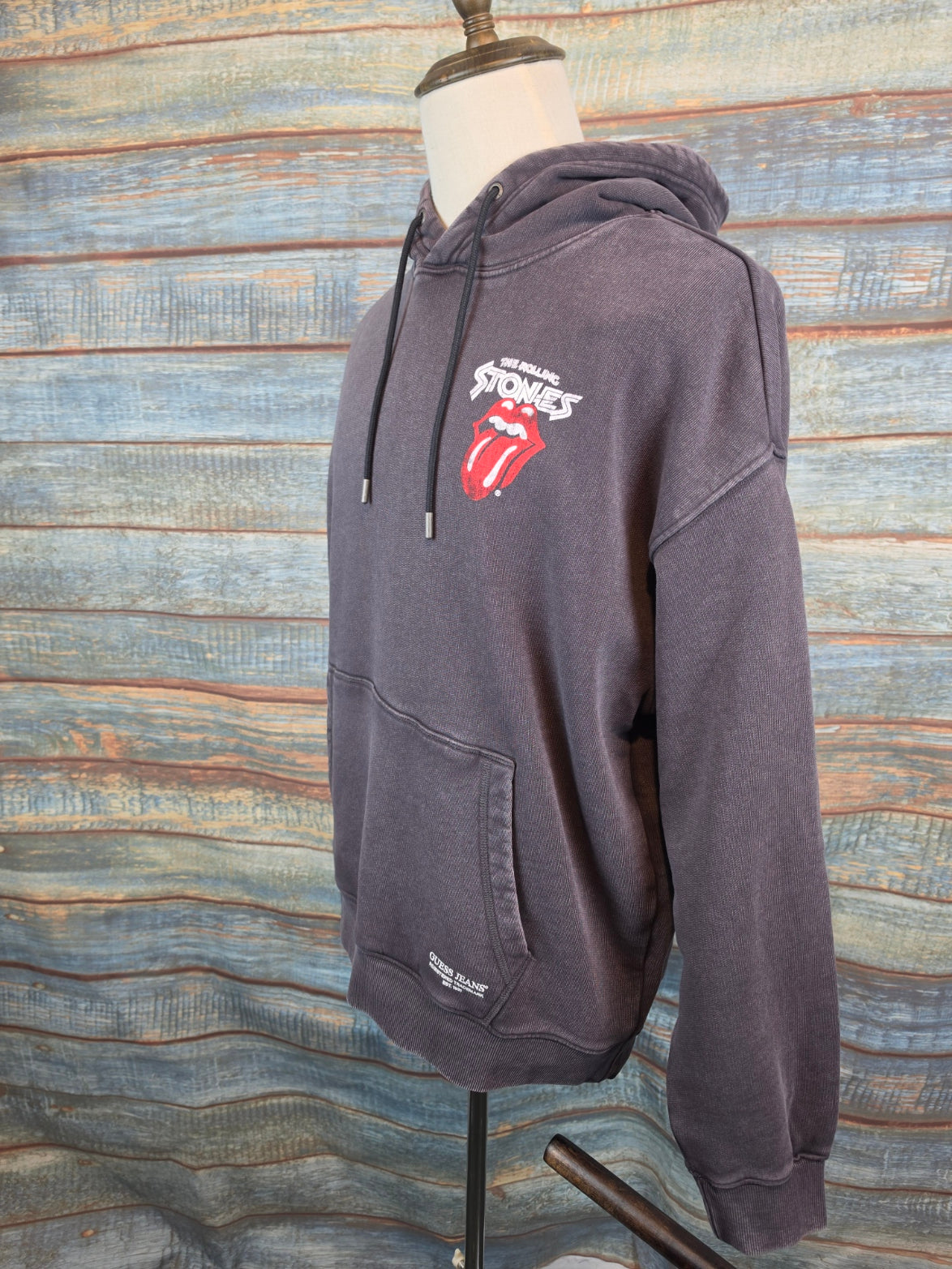 Guess Jeans Printed hoodie GJ x Rolling Stones