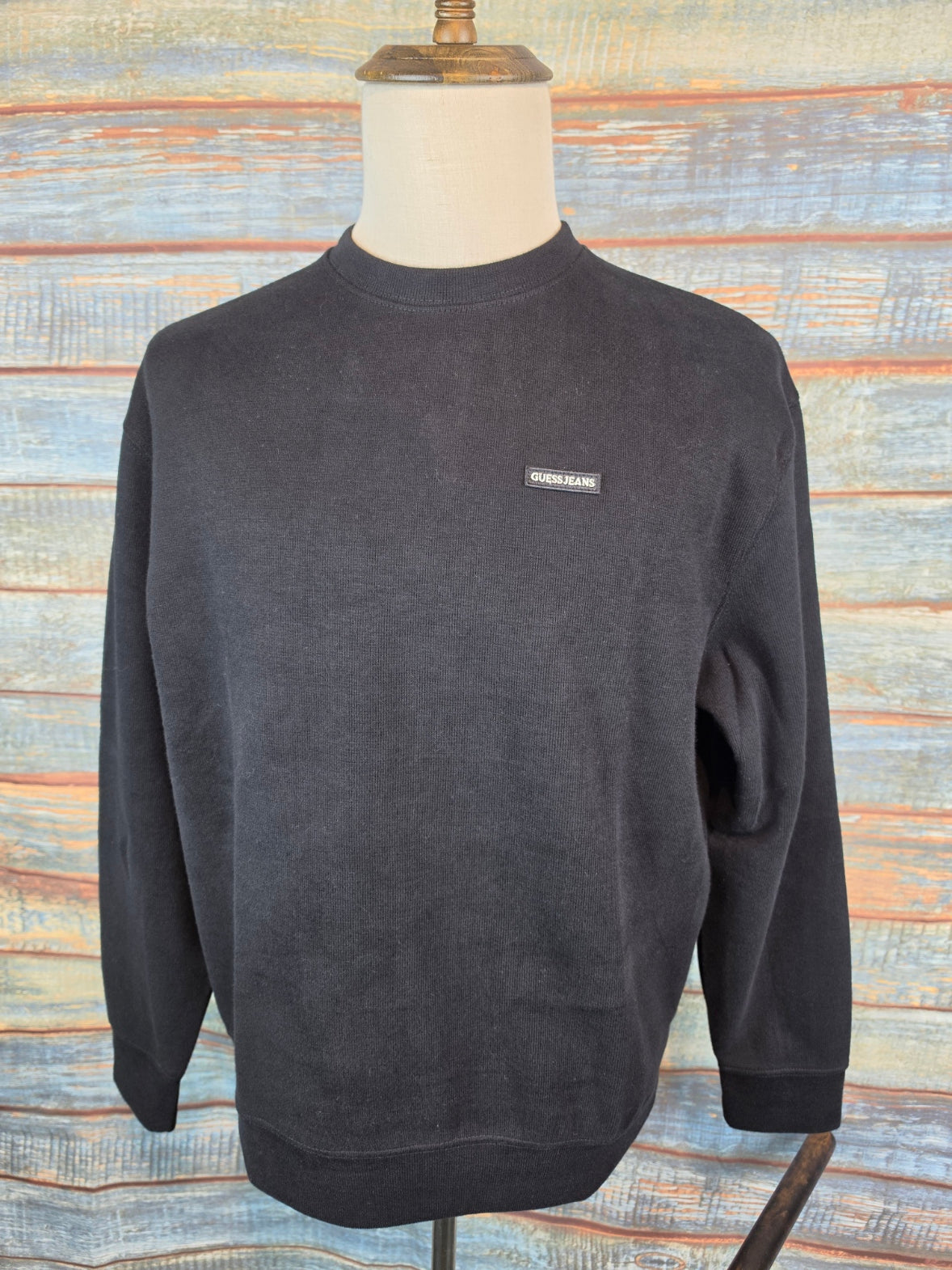 Guess Jeans round neck Micro Rib Sweatshirt