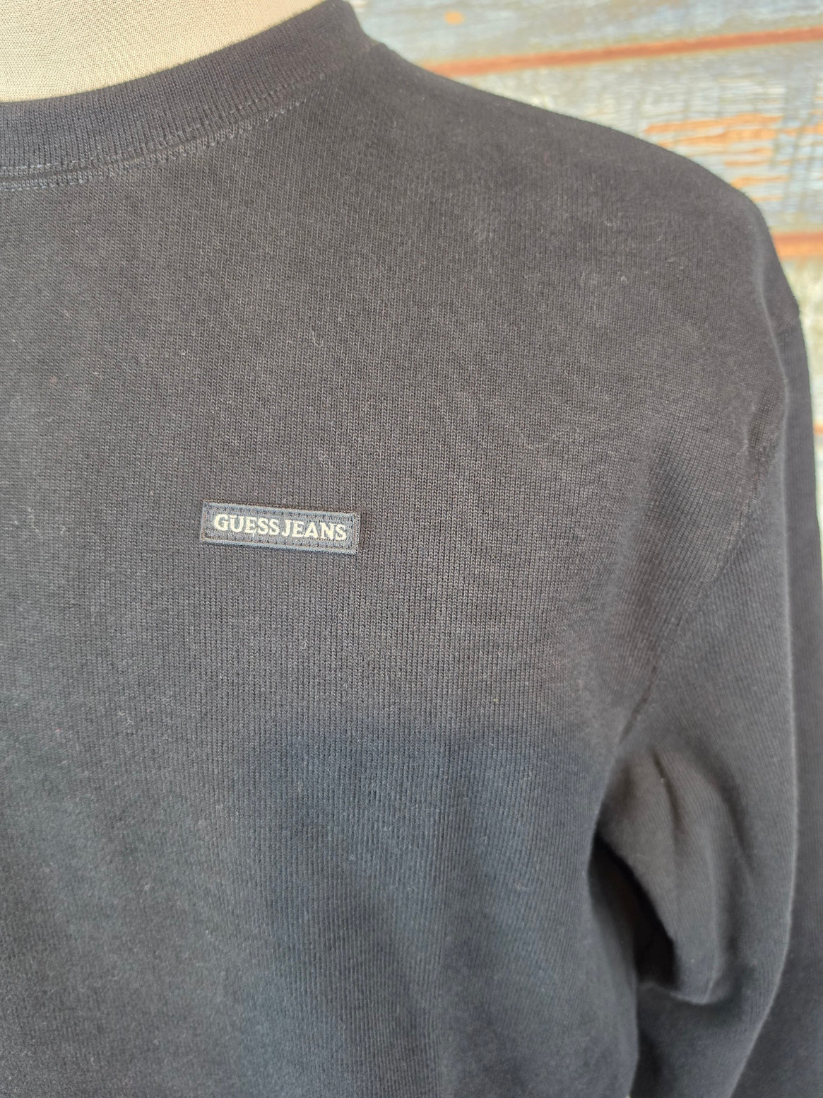 Guess Jeans round neck Micro Rib Sweatshirt