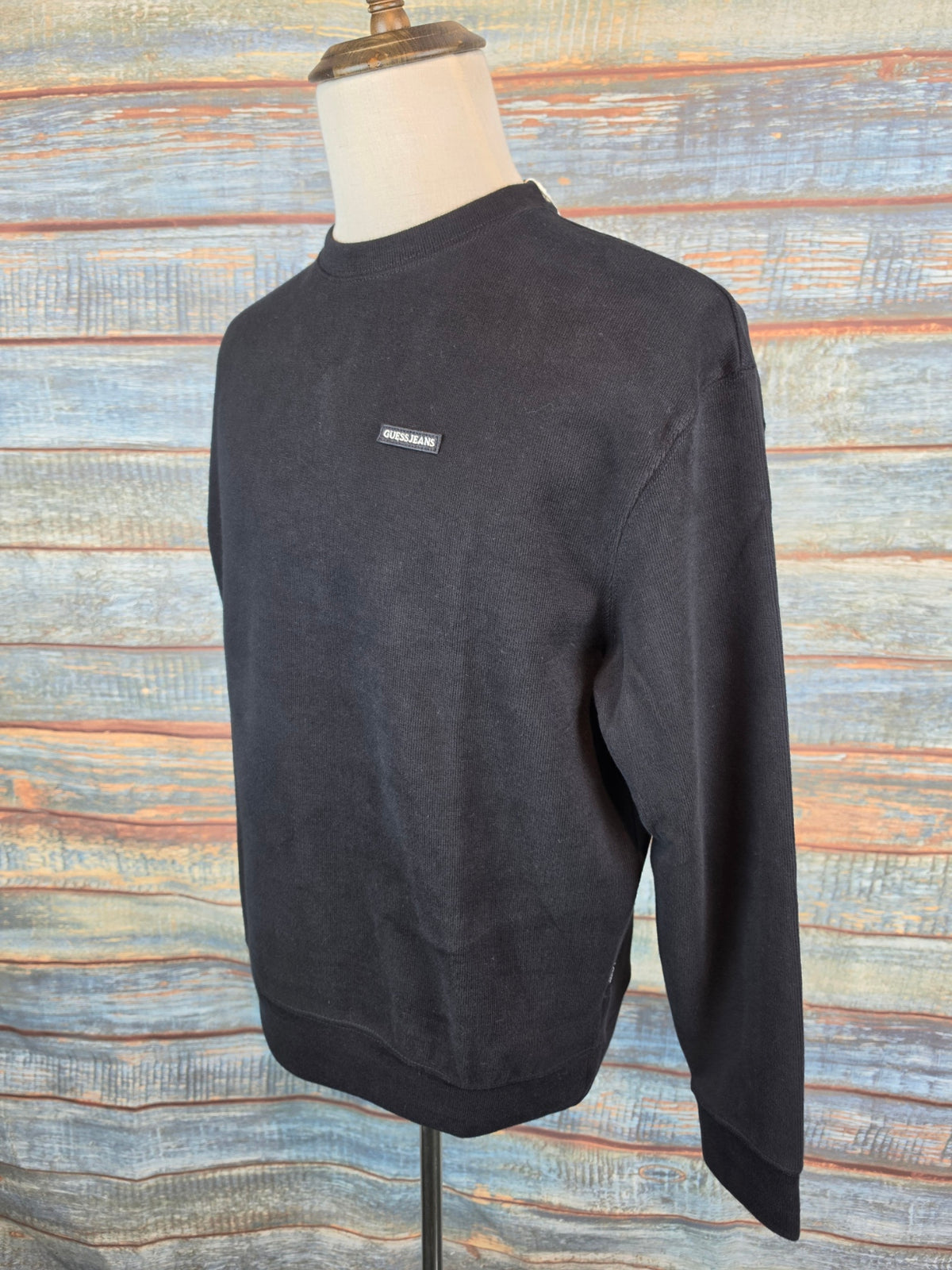 Guess Jeans round neck Micro Rib Sweatshirt