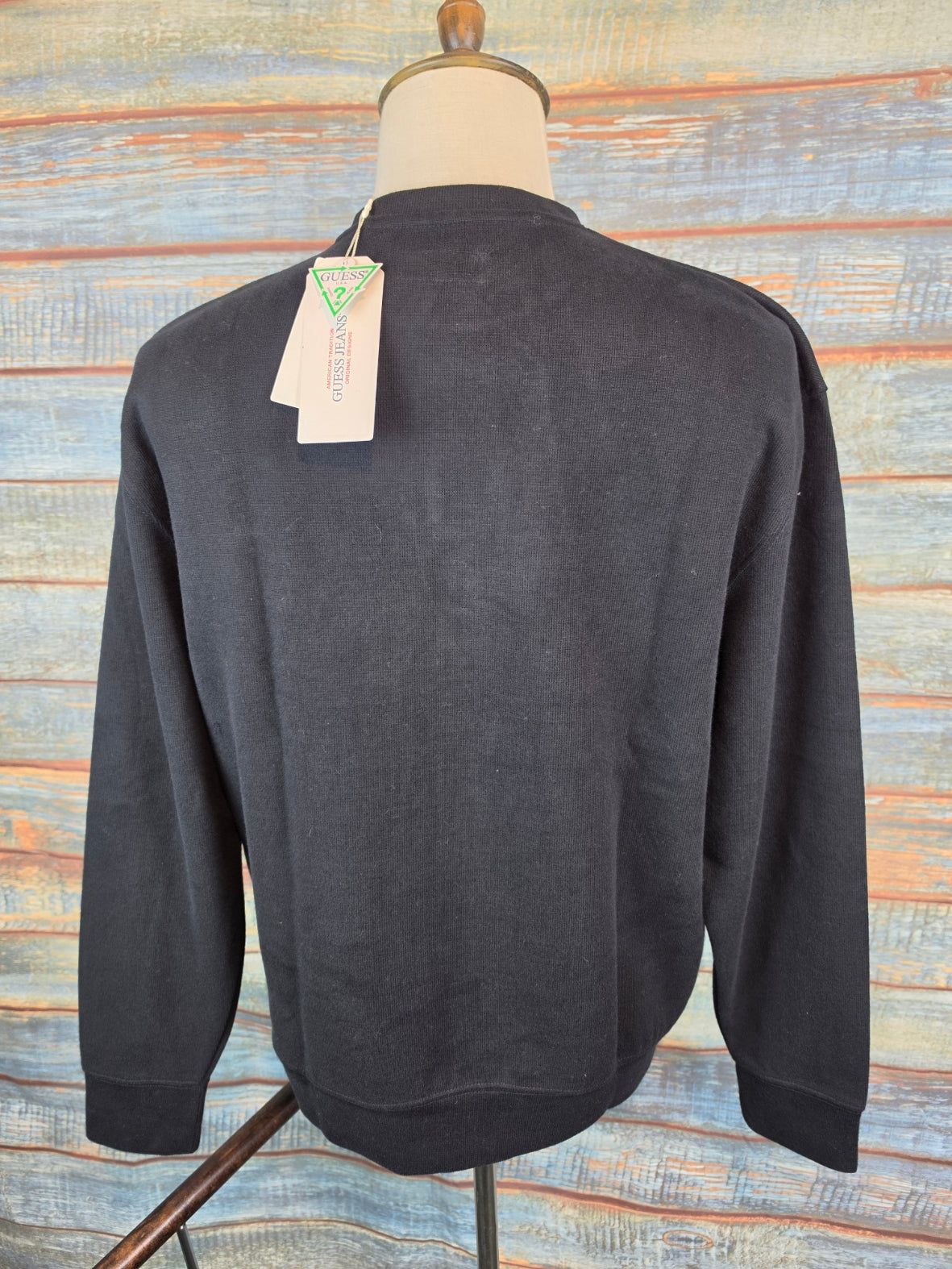 Guess Jeans round neck Micro Rib Sweatshirt