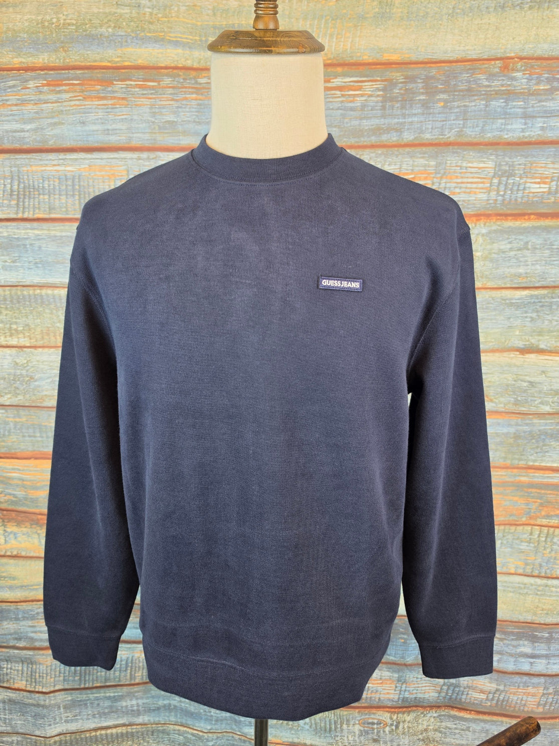 Guess Jeans round neck Micro Rib Sweatshirt