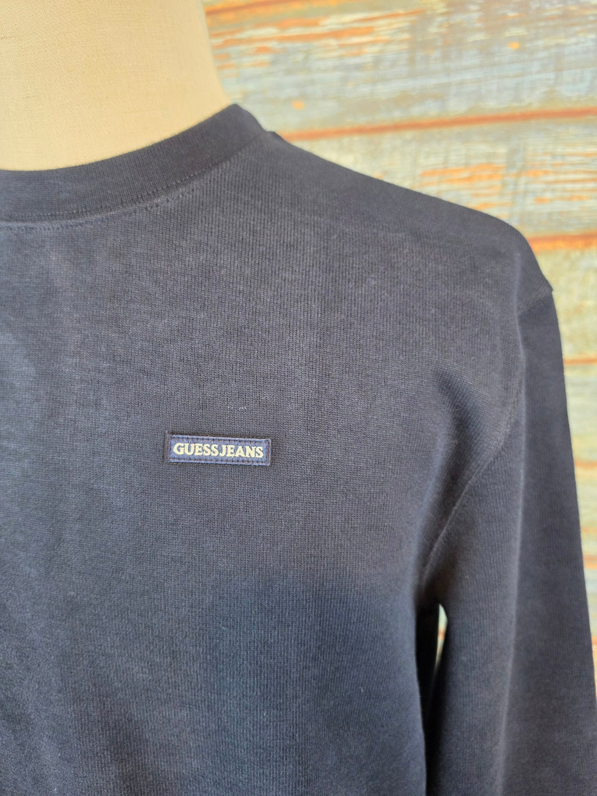 Guess Jeans round neck Micro Rib Sweatshirt
