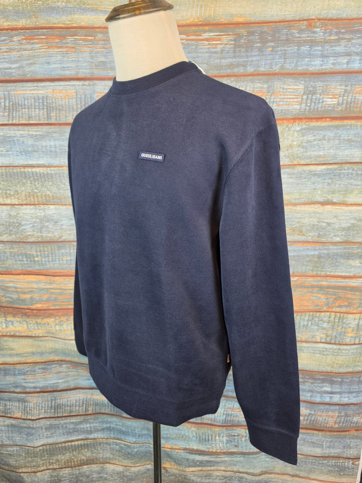 Guess Jeans round neck Micro Rib Sweatshirt