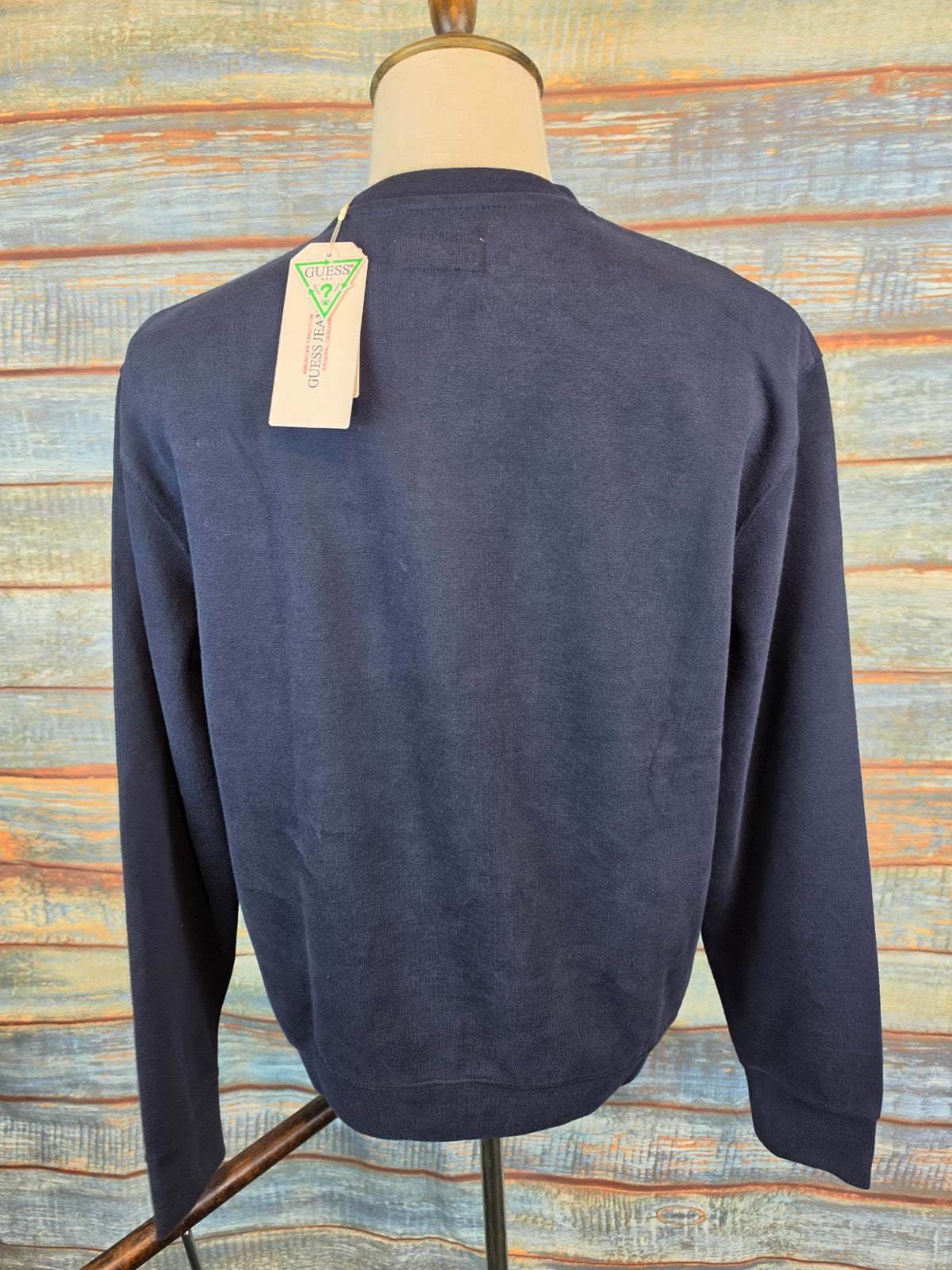 Guess Jeans round neck Micro Rib Sweatshirt