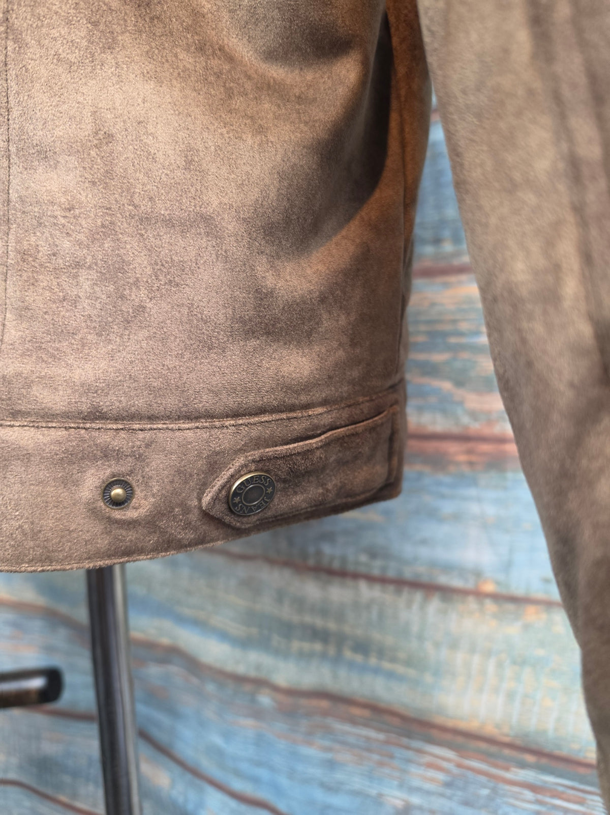 Guess Jeans Faux shearling trucker jacket