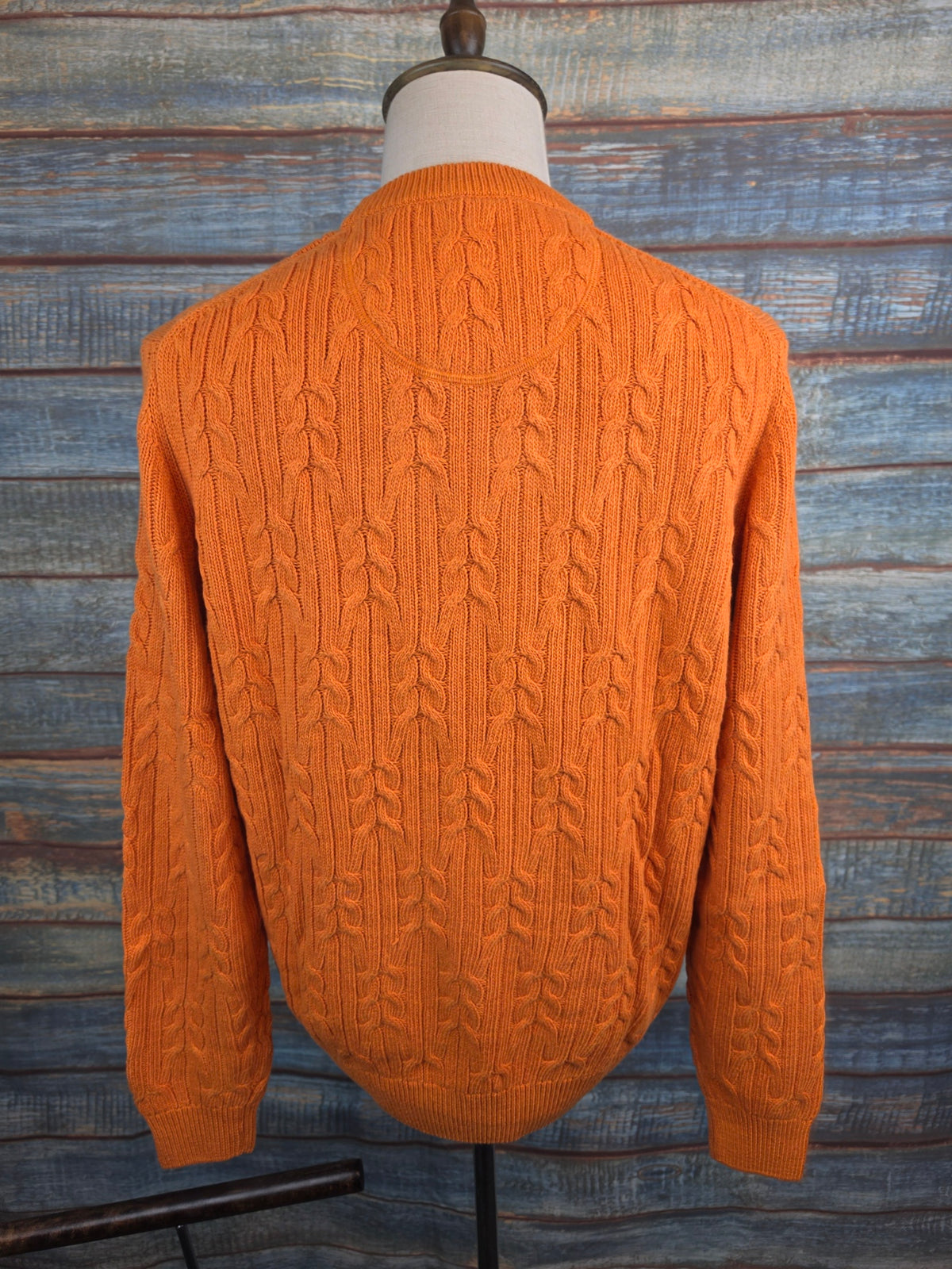 FYNCH-HATTON Cable Round Neck Cotton and Wool Jumpers