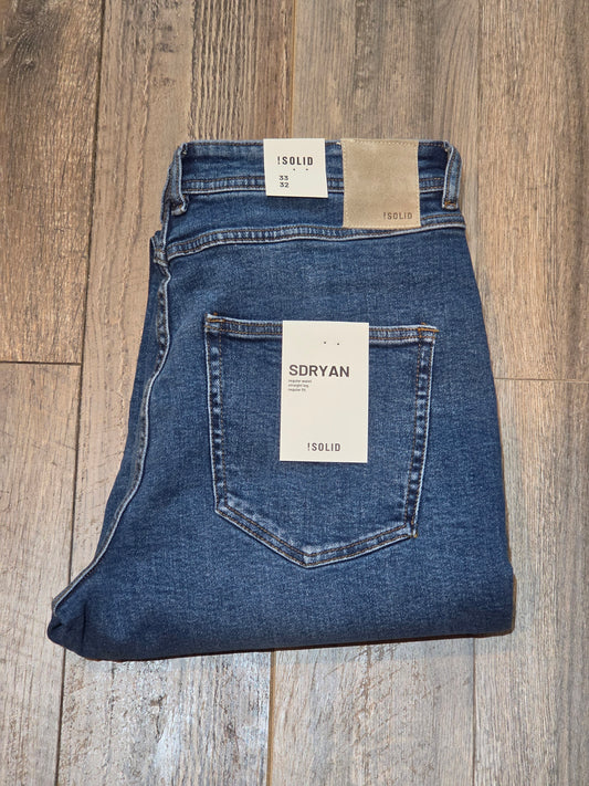 !SOLID SDRYAN Regular Fit Jeans - Mid Blue