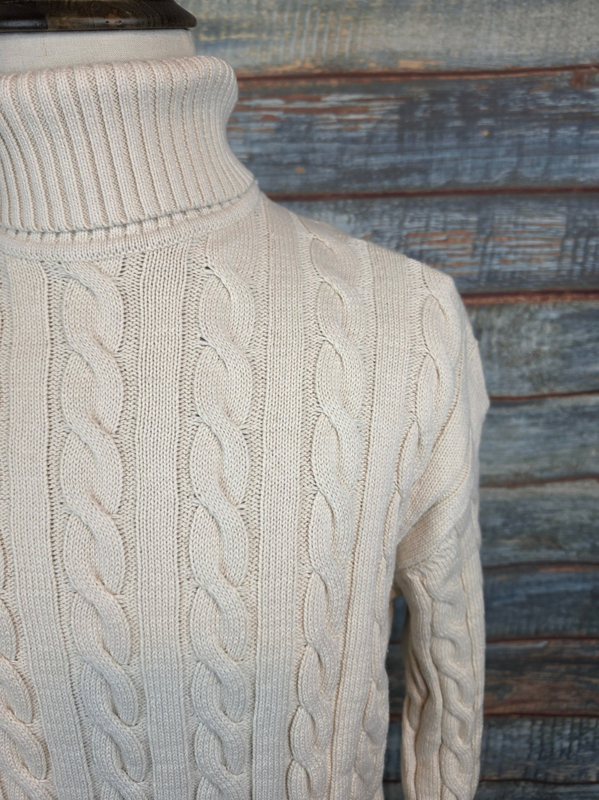 !SOLID SDMALCOLM Cotton Cable Knit Hi Neck Jumper