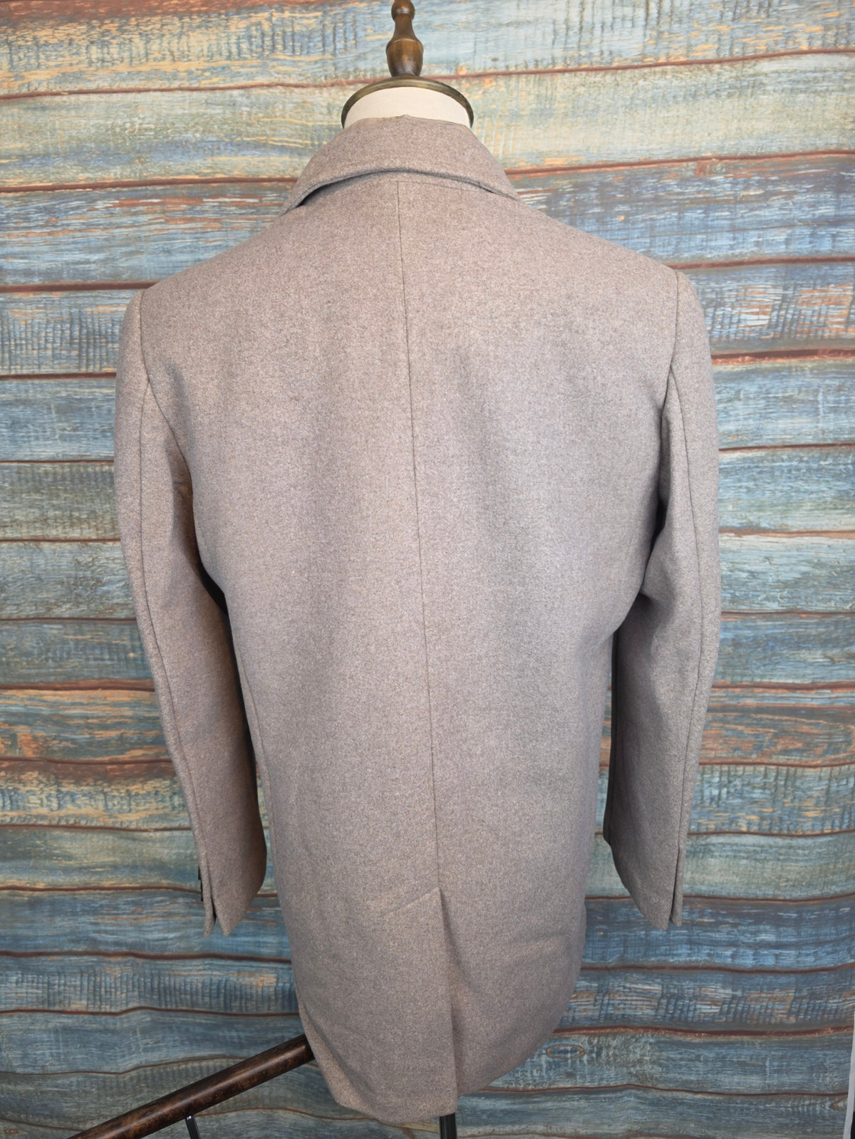 FYNCH-HATTON Taupe Wool Blend Overcoat