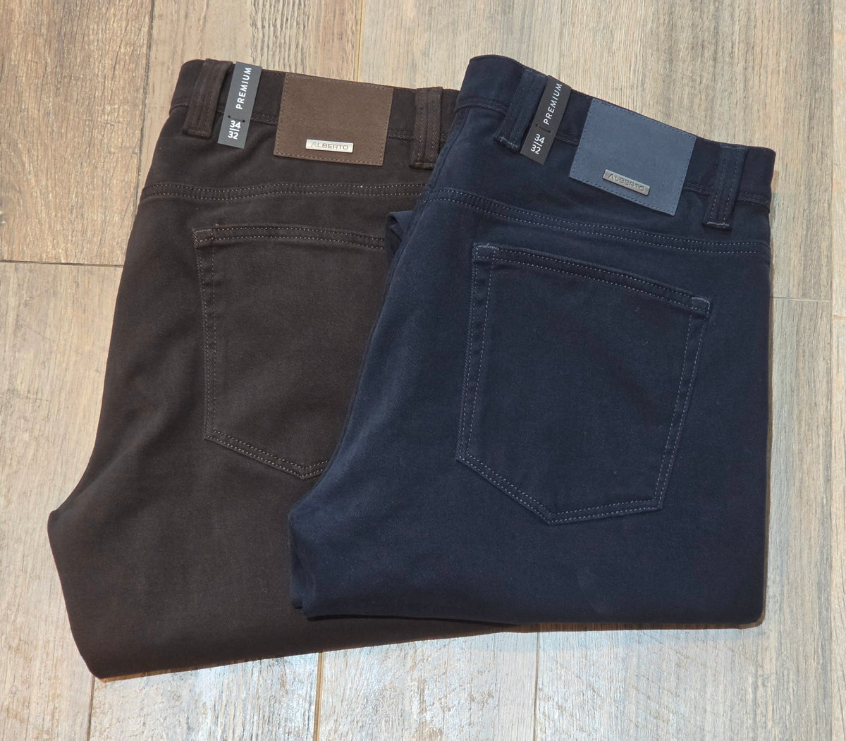 Alberto PIPE - Premium Regular Fit Brushed Cotton Trousers