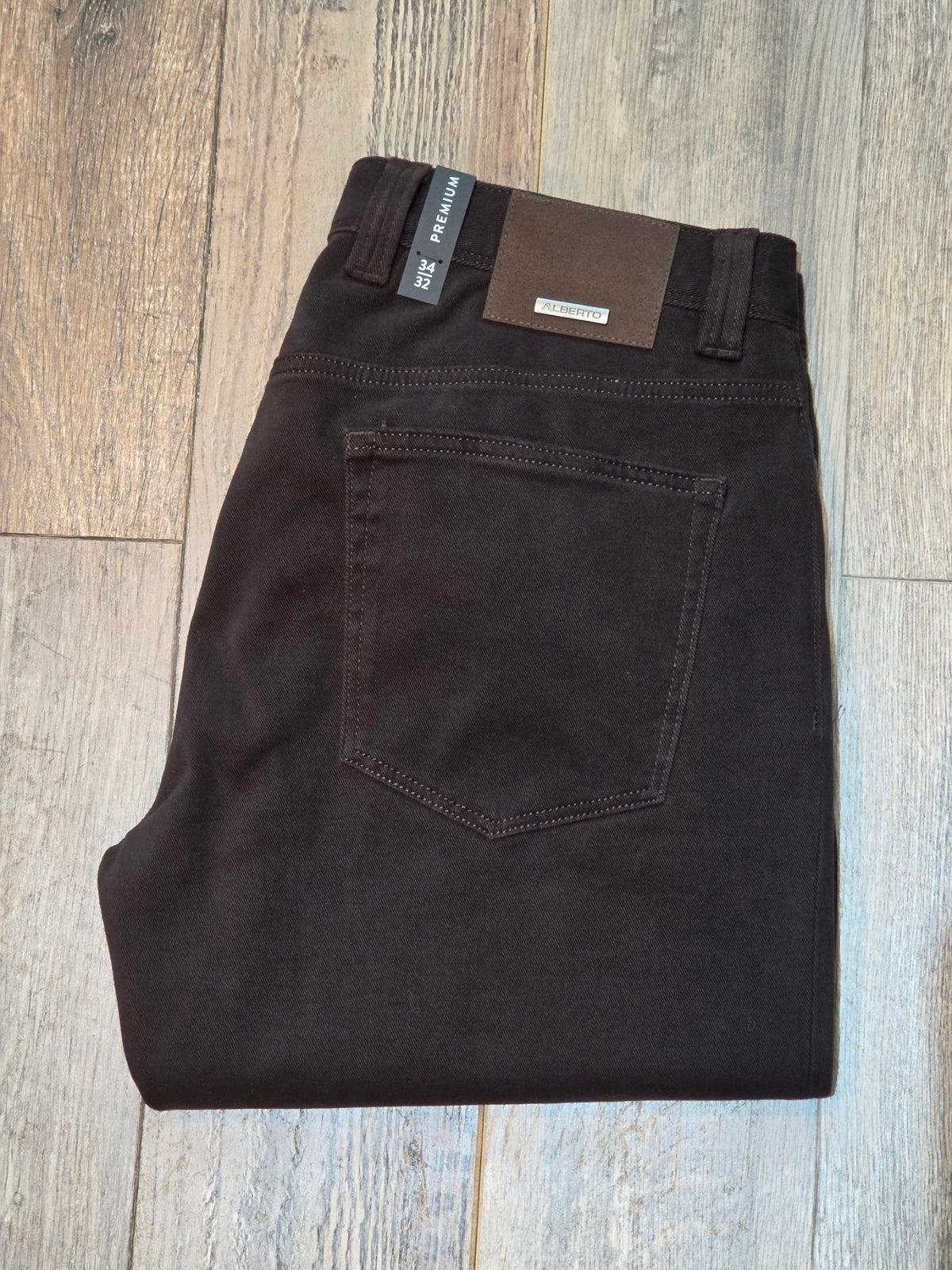 Alberto PIPE - Premium Regular Fit Brushed Cotton Trousers