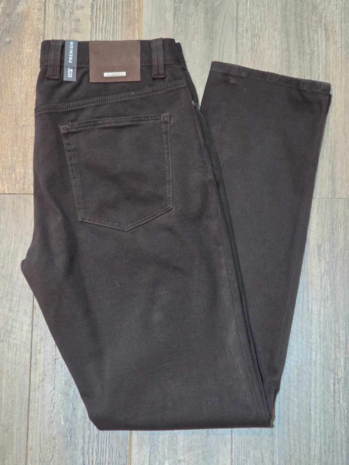 Alberto PIPE - Premium Regular Fit Brushed Cotton Trousers