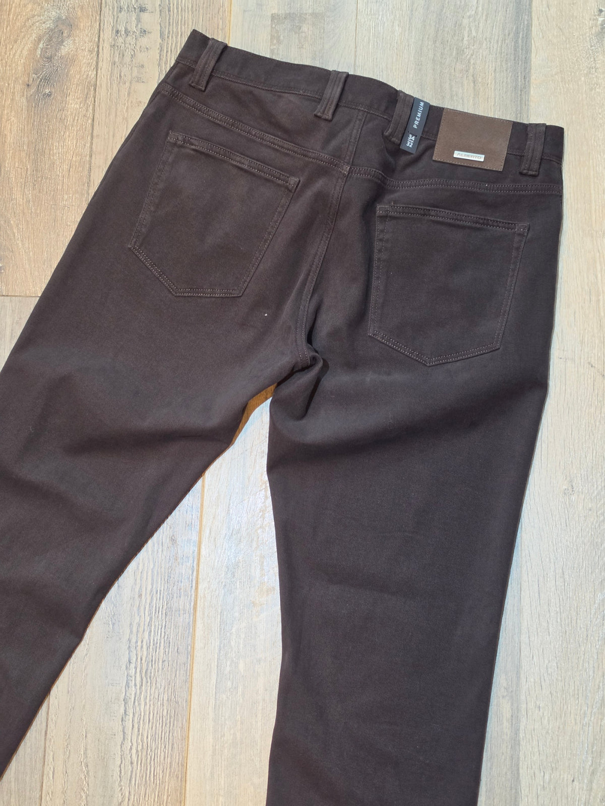 Alberto PIPE - Premium Regular Fit Brushed Cotton Trousers